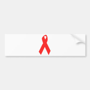 HIV AWARENESS / AIDS RIBBON BUMPER STICKER