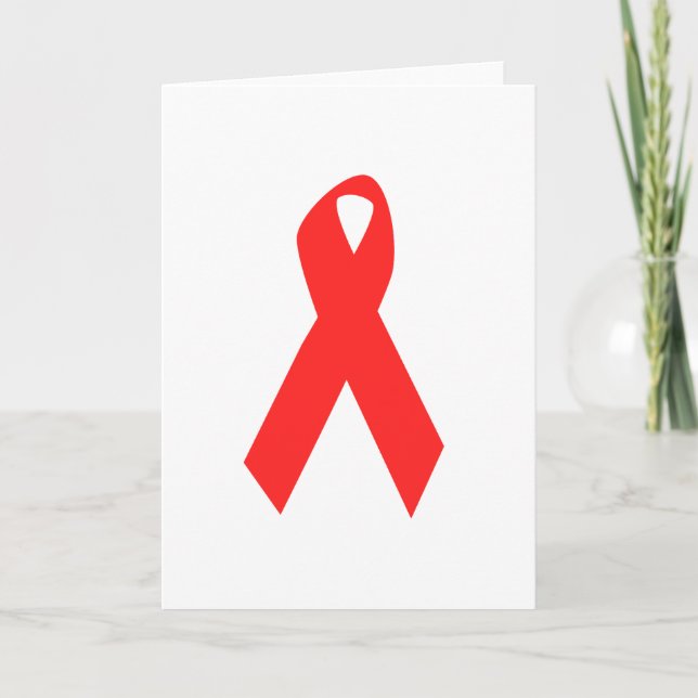 HIV AWARENESS / AIDS RIBBON CARD (Front)