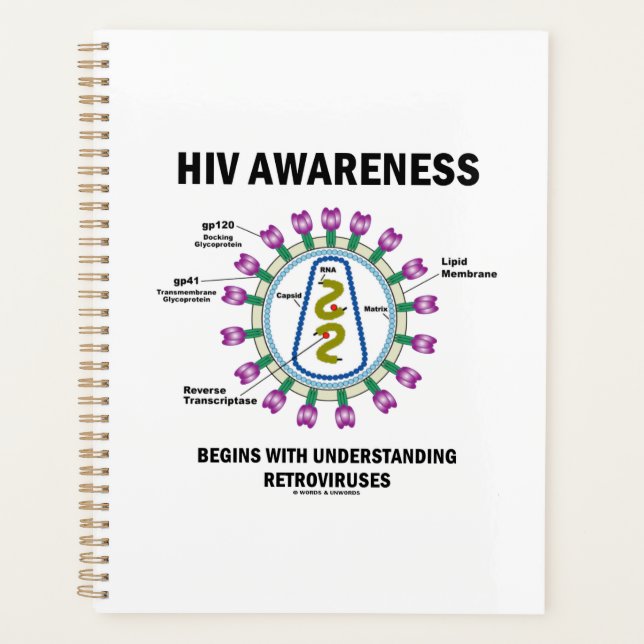 HIV Awareness Begins Understanding Retroviruses Planner (Front)