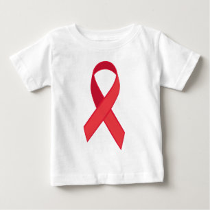 HIV Awareness - Red Ribbon Baby T-Shirt