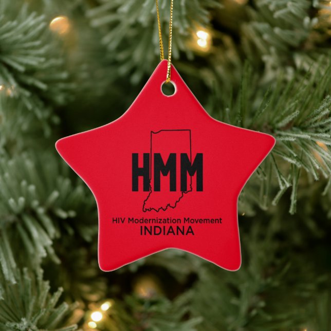 HIV Modernisation Movement Indiana Ceramic Ornament (Tree)