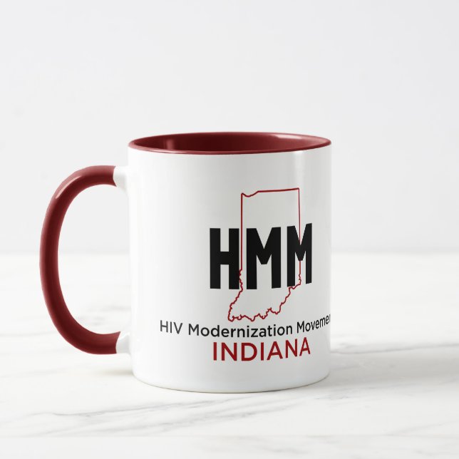 HIV Modernisation Movement Indiana Mug (Left)