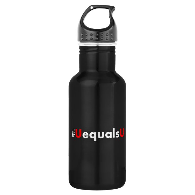HIV Undetectable Equals Untransmittable - Minimali 532 Ml Water Bottle (Front)