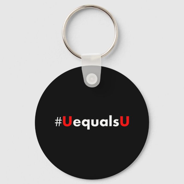 HIV Undetectable Equals Untransmittable - Minimali Key Ring (Front)