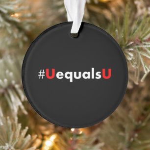 HIV Undetectable Equals Untransmittable - Minimali Ornament