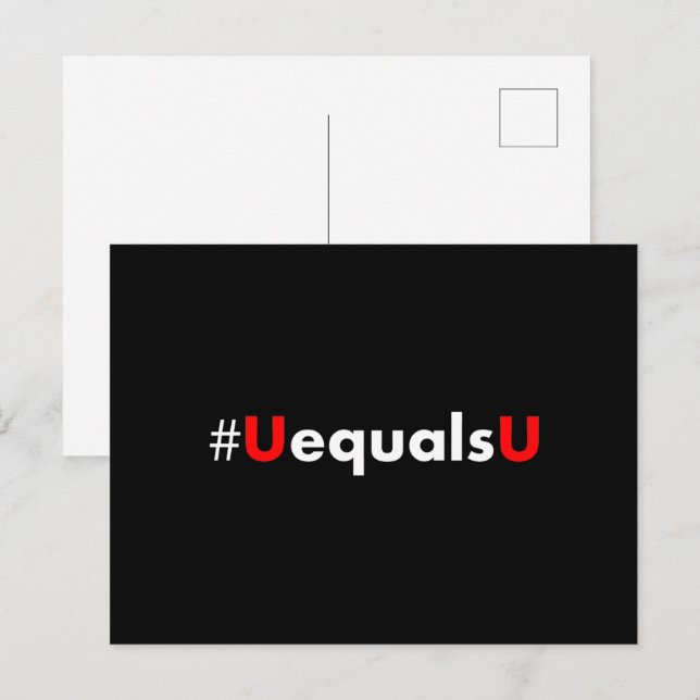 HIV Undetectable Equals Untransmittable - Minimali Postcard (Front/Back)