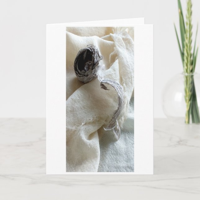 "Hive" Digitally Altered Wasp Nest on Fabric Card (Front)