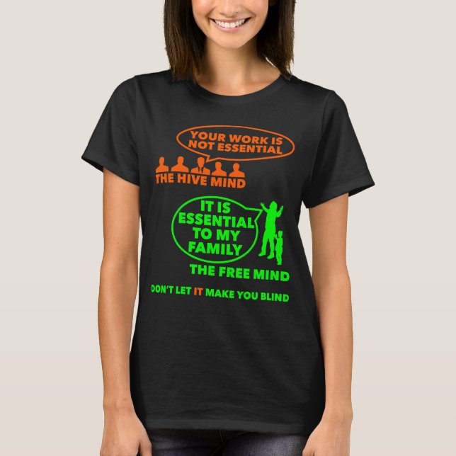 Hive Mind (dark) T-Shirt (Front)