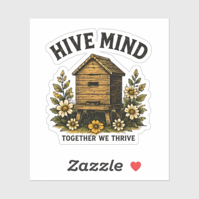 Hive Mind | Vintage Beehive Beekeeping Design (Sheet)