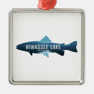 Hiwassee Lake North Carolina Fish Metal Ornament
