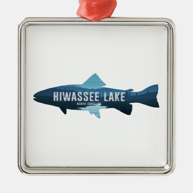 Hiwassee Lake North Carolina Fish Metal Ornament (Front)