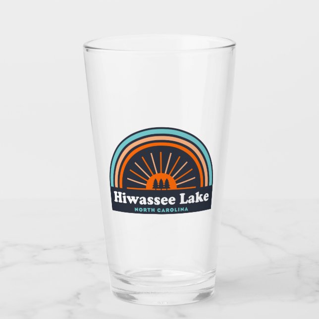 Hiwassee Lake North Carolina Rainbow Glass (Front)