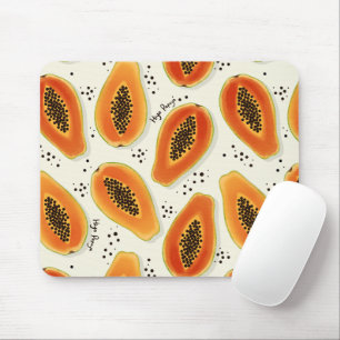 Hiya Papaya Pattern Mouse Pad