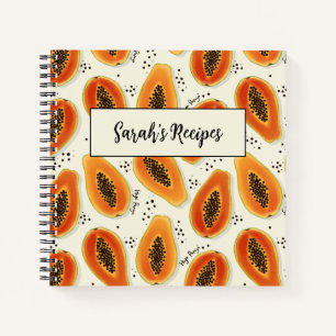 Hiya Papaya Pattern  Notebook