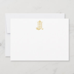 HJ Monogram or JH Monogram Notecards