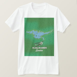Hjälmaren Sweden map travel poster T-Shirt