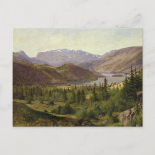 Hjelle in Valders, Tile Fjord, 1835 Postcard