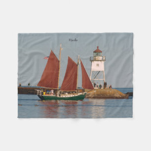 Hjordis & Grand Marais Light fleece blanket