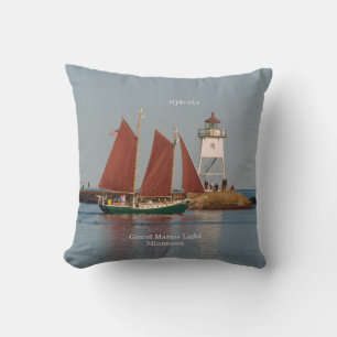 Hjordis & Grand Marias Light square pillow