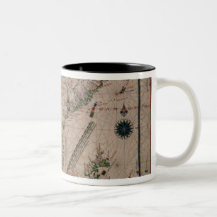 HM 41  The Far East, from a portolan atlas Two-Tone Coffee Mug