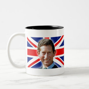 HM KING CHARLES III UNION JACK FLAG Two-Tone COFFEE MUG