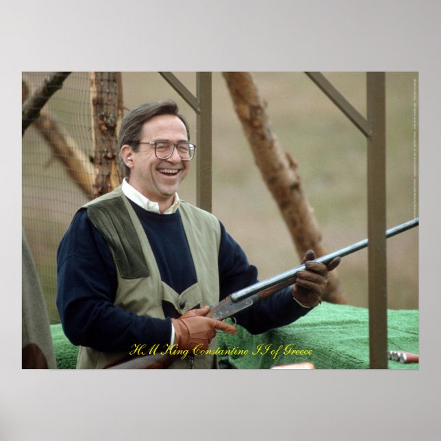 HM King Constantine II of Greece Poster (Front)