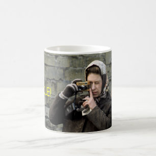 HM Queen Elizabeth Camera Smile! Coffee Mug