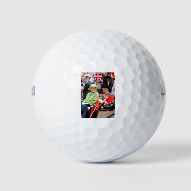 HM Queen Elizabeth-Duke of Edinburgh Golf Balls (Front)