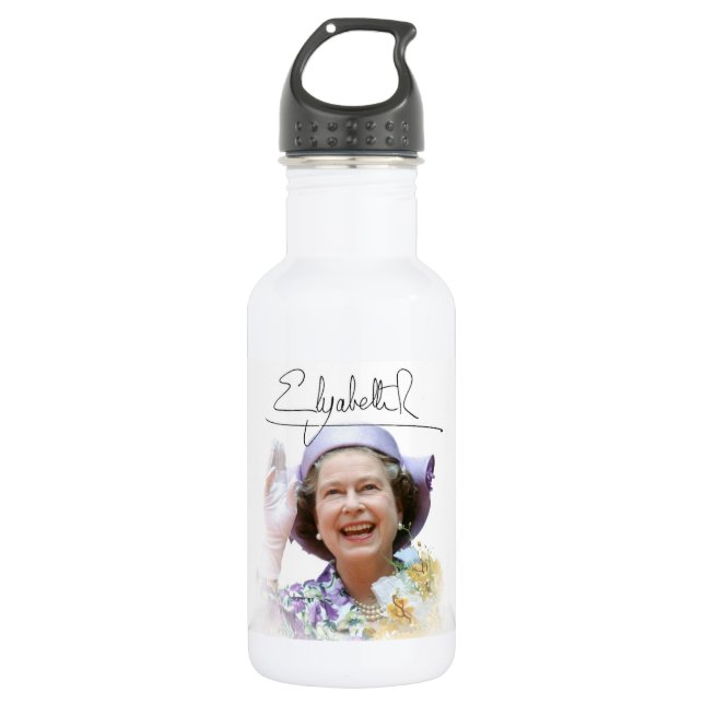 HM Queen Elizabeth II 532 Ml Water Bottle (Front)