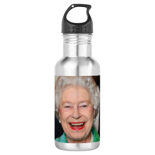 HM Queen Elizabeth II 710 Ml Water Bottle (Front)