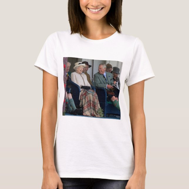 HM Queen Elizabeth II and HRH Prince Charles 2014 T-Shirt (Front)