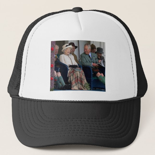 HM Queen Elizabeth II and HRH Prince Charles 2014 Trucker Hat (Front)