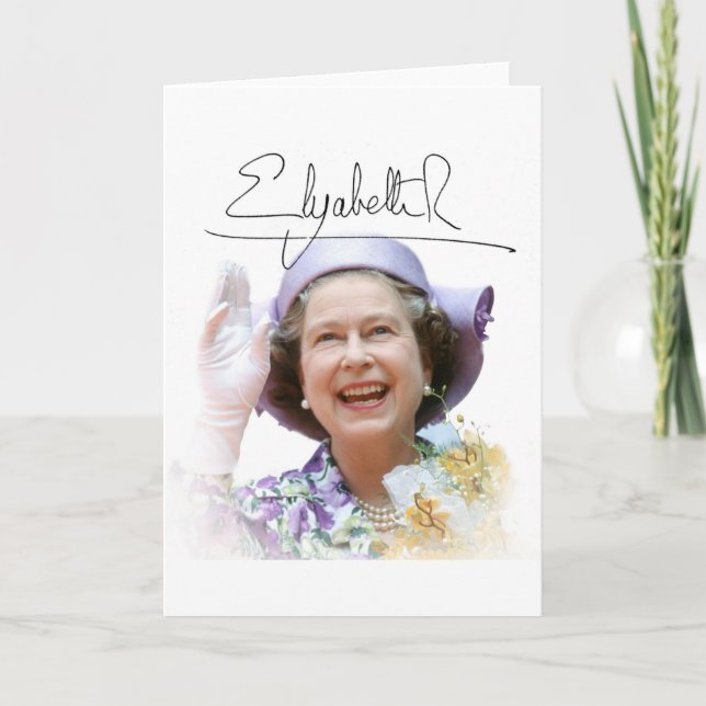 HM Queen Elizabeth II Card (Front)