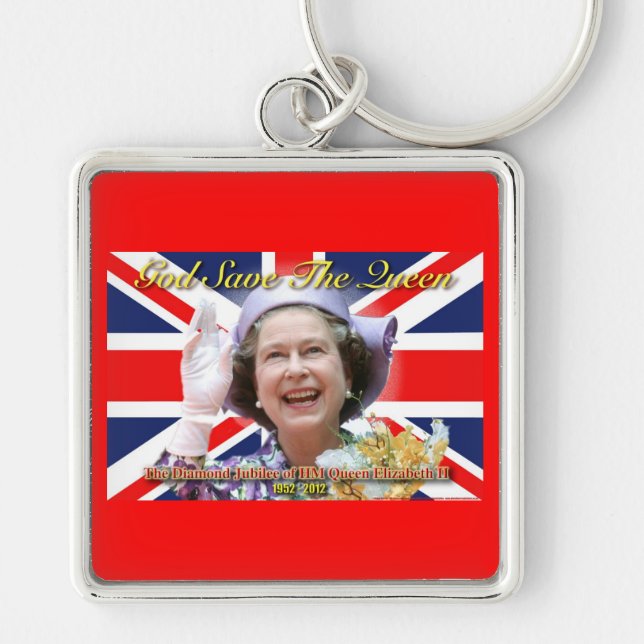 HM Queen Elizabeth II Diamond Jubilee Key Ring (Front)