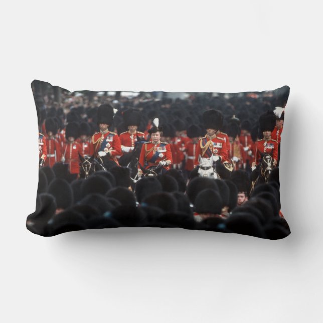 HM Queen Elizabeth II Diamond Jubilee Lumbar Cushion (Front)