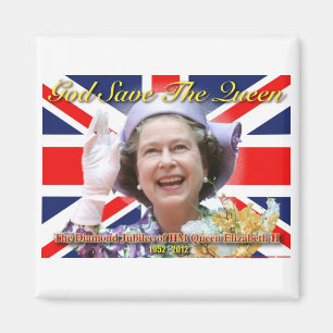 HM Queen Elizabeth II Diamond Jubilee Magnet