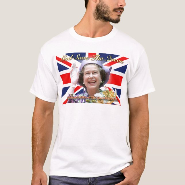 HM Queen Elizabeth II Diamond Jubilee T-Shirt (Front)