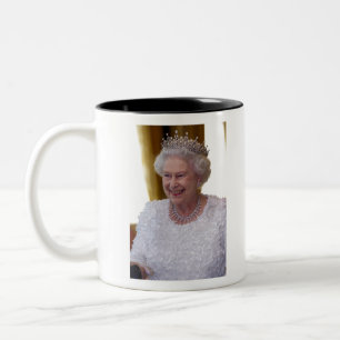 HM Queen Elizabeth II Dublin Two-Tone Coffee Mug