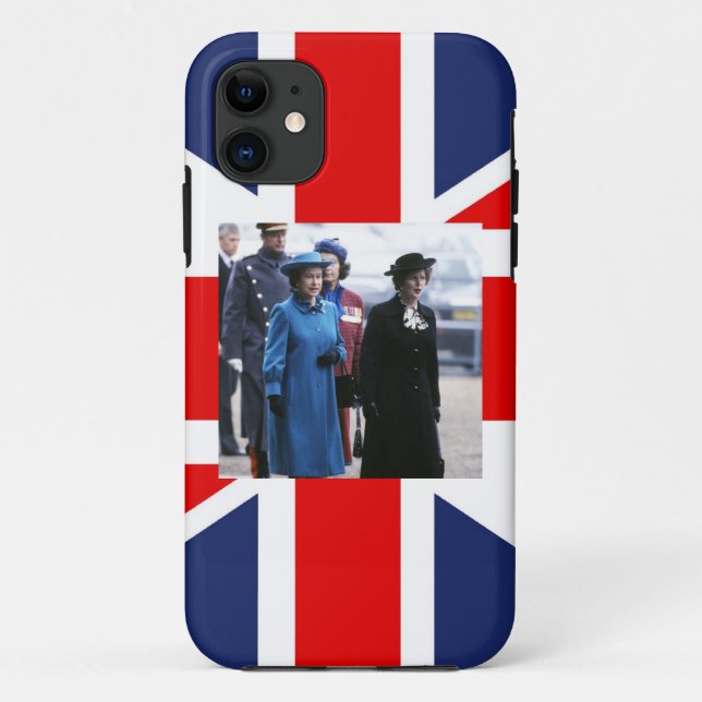 HM Queen Elizabeth II-Margaret Thatcher Case-Mate iPhone Case (Back)