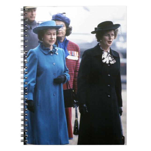 HM Queen Elizabeth II-Margaret Thatcher Notebook (Front)