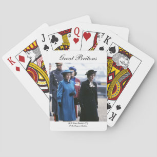 HM Queen Elizabeth II-Margaret Thatcher Playing Cards