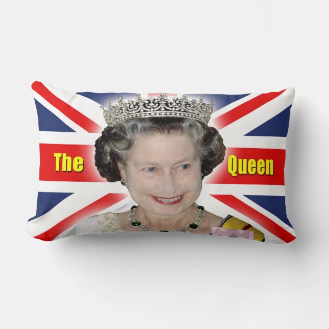 HM Queen Elizabeth II - The Queen Lumbar Cushion (Front)