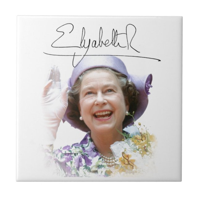 HM Queen Elizabeth II Tile (Front)