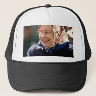 HM Queen Elizabeth II Windsor 2005 Professional Ph Trucker Hat