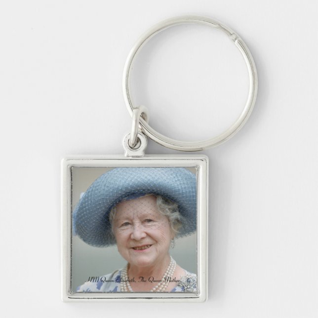 HM Queen Elizabeth, The Queen Mother 1988 Key Ring (Front)
