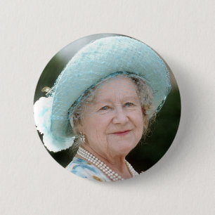 HM Queen Elizabeth, The Queen Mother Berlin 1987 6 Cm Round Badge