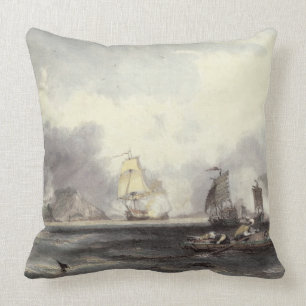 HM Ships Imogene and Andromache passing the Batter Cushion