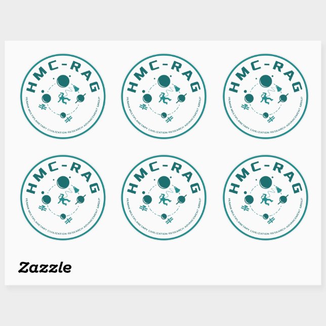 HMC-RAG round Classic Round Sticker (Sheet)