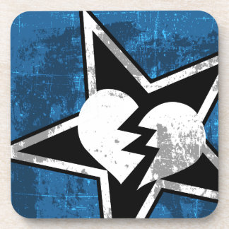 HMG Hard Plastic Drink Coasters (6, blue)