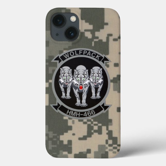 HMH-466 "Wolfpack" Digital Camo Case-Mate iPhone Case (Back)